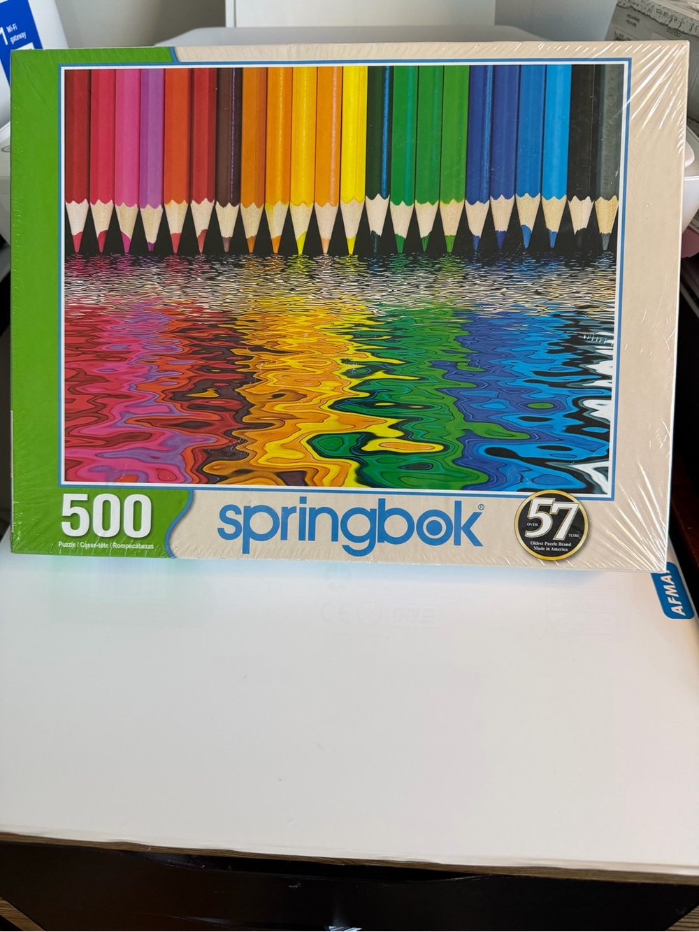 Springbok 500-Piece Kids Puzzle - Rainbow Colored Pencils